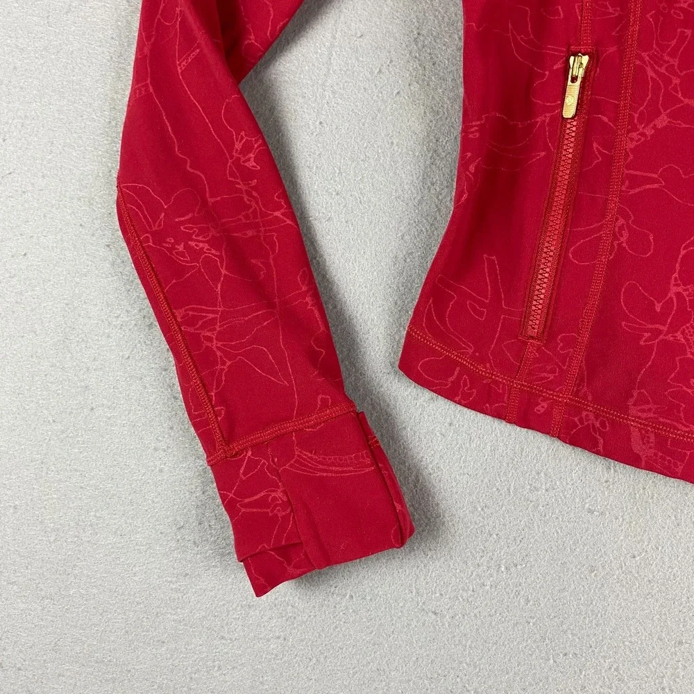 Lululemon Lunar New Year Define Cropped Jacket 8 Nulu Red Gold Design